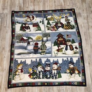 Laurie Korsgaden Snow Winter Scenes Fleece Blanket-51x64"